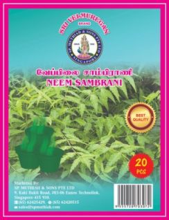 Sri Velmurugan Sambrani Neem 20s
