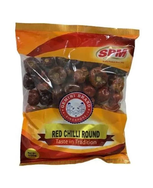 SPM Red Dry Chili Round சிவப்பு மிளகாய் 100gm
