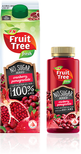 FN FruitTree No Added Sugar Cranberry Pomegranate 1Lt