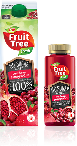 FN FruitTree No Added Sugar Cranberry Pomegranate 1Lt
