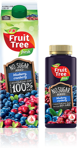 FN FruitTree No Added Sugar Blueberry Cranberry 1Lt
