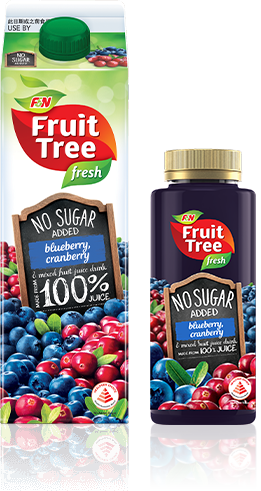 FN FruitTree No Added Sugar Blueberry Cranberry 1Lt