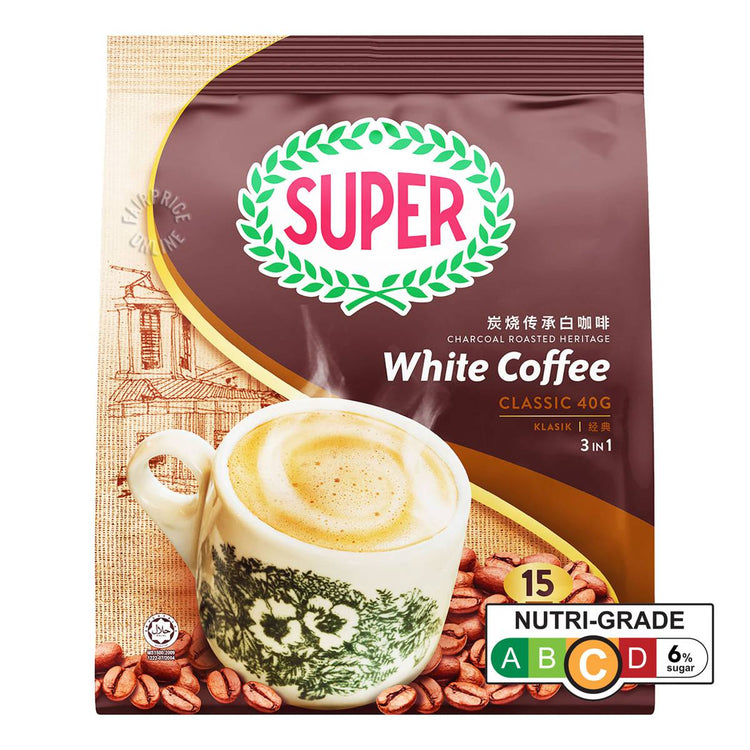 Super 3in1 Instant Charcoal Roasted White Coffee - Classic