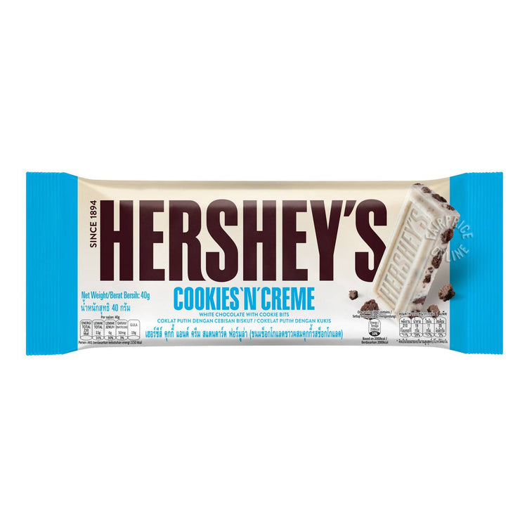 Hershey's Chocolate Bar Cookies & Creme 40gm