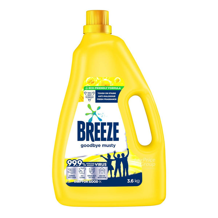 Breeze Liquid Detergent Goodbye Musty (Indoor Drying) 3.6kg