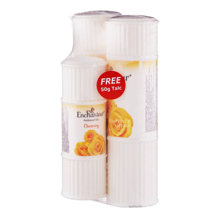 Enchanteur Perfumed Talc Charming 2x125 + 50gm