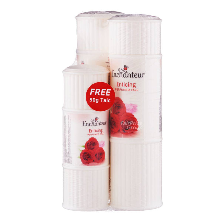 Enchanteur Perfumed Talc Enticing 2x125 + 50gm