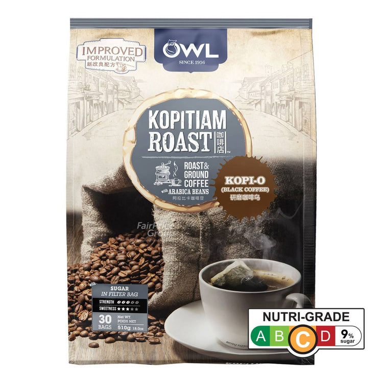 Owl Kopitiam Roast & Ground Coffee Bags - Kopi-O