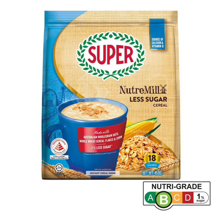 Super NutreMill Instant Cereal - Less Sugar