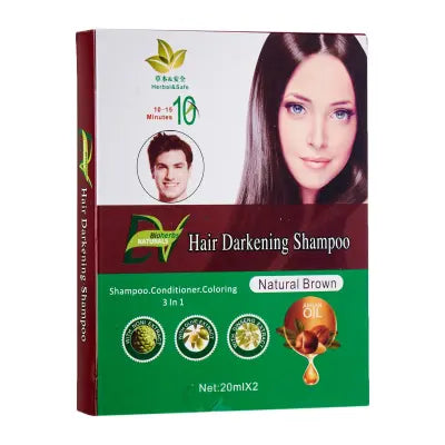 DV Bioherbs Hair Darkening Shampoo Natural Brown 2x20ml
