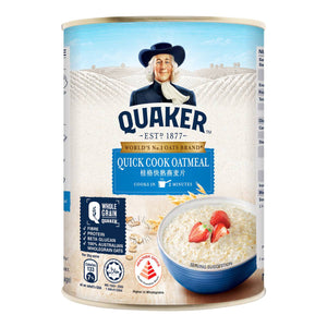Quaker 100% Wholegrain Oatmeal Quick Cook 400gm