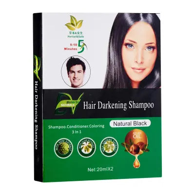DV Bioherbs Hair Darkening Shampoo Natural Black 2x20ml