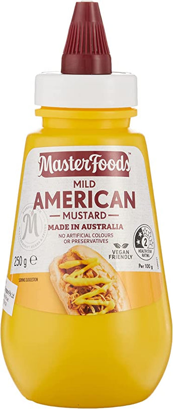 MasterFoods Mustard Mild American 250gm