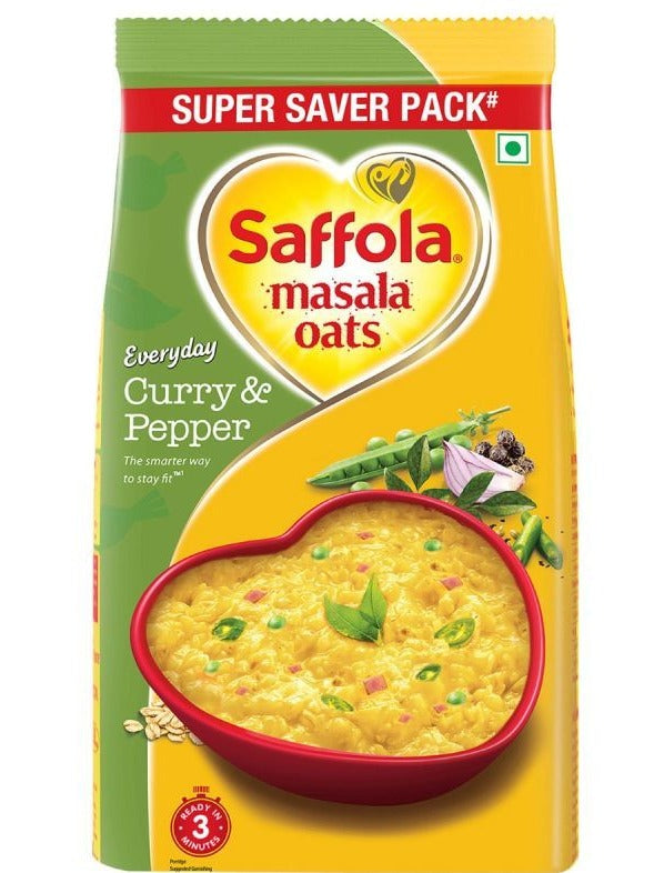 Saffola Masala Oats Curry & Pepper 400gm
