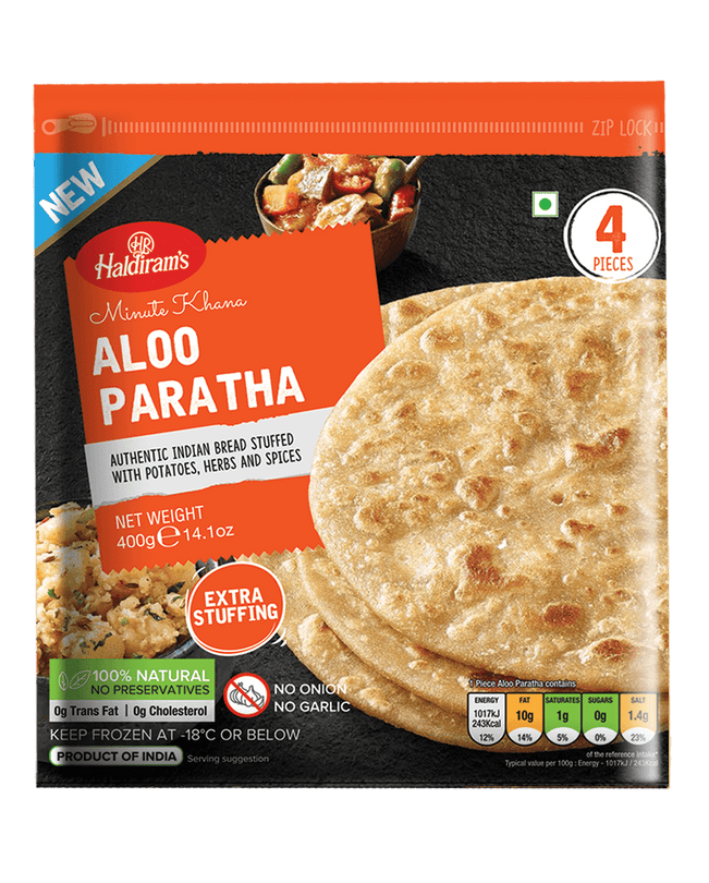 HALDIRAM Aloo Paratha 400gm 4pcs