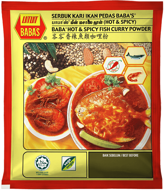Baba Hot & Spicy Fish  Curry Powder மீன் கறி காரம் தூள் 1kg