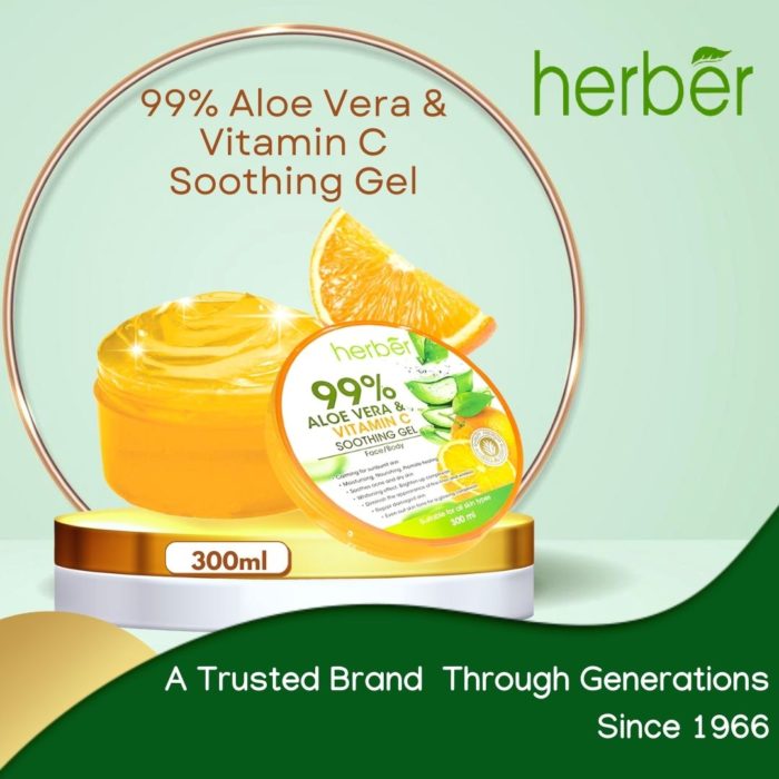 Herber Aloe Vera & Vitamin C Soothing Gel 300ML