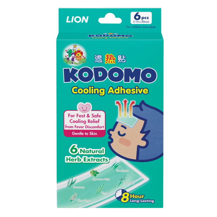 KODOMO Cooling Adhesive For Children and Adults 6 sheets