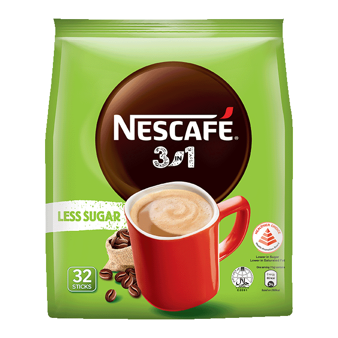 NESCAFÉ Less Sugar 3in1 with Healthier Choice