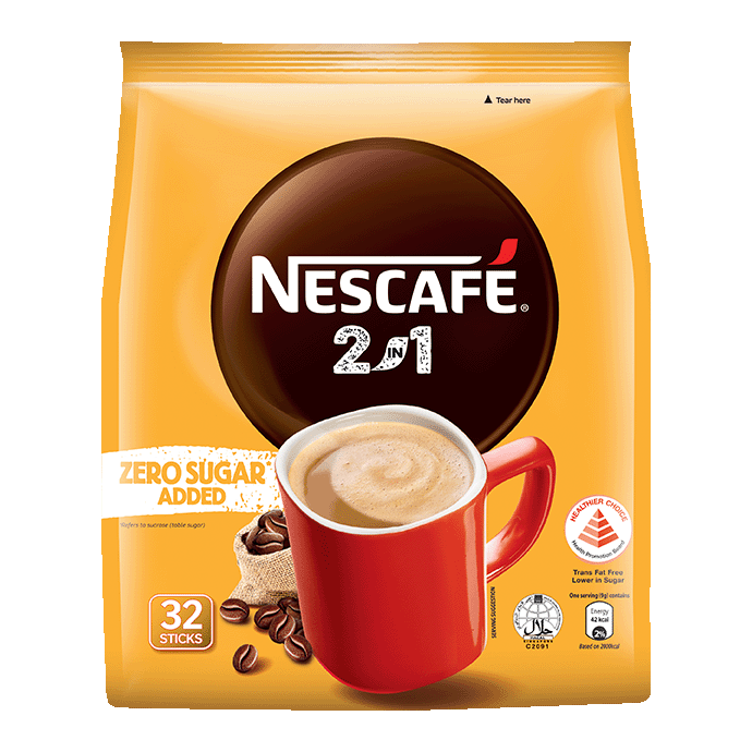 NESCAFÉ Zero Sugar Added 2in1 with Healthier Choice