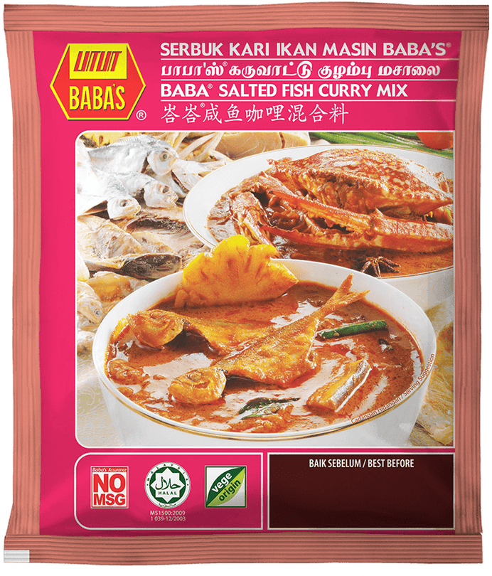 Baba Salted Fish Curry Mix கருவாட்டு கறி தூள் 125gm
