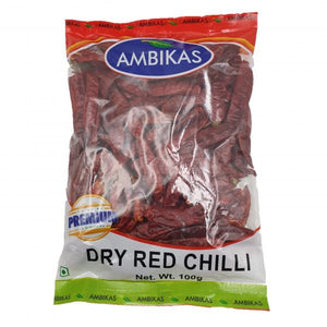 Ambikas Red Dry Chili Long சிவப்பு மிளகாய் 100gm