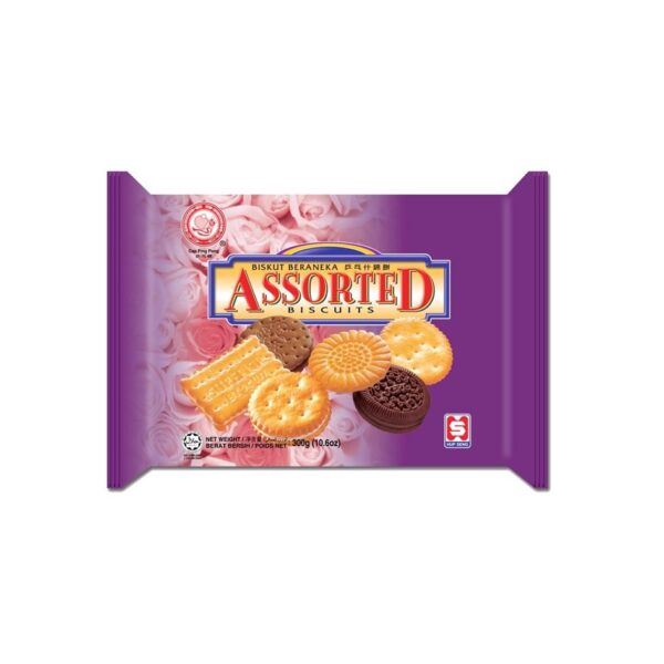 Hup Seng Cap Ping Pong Assorted Biscuits 300g