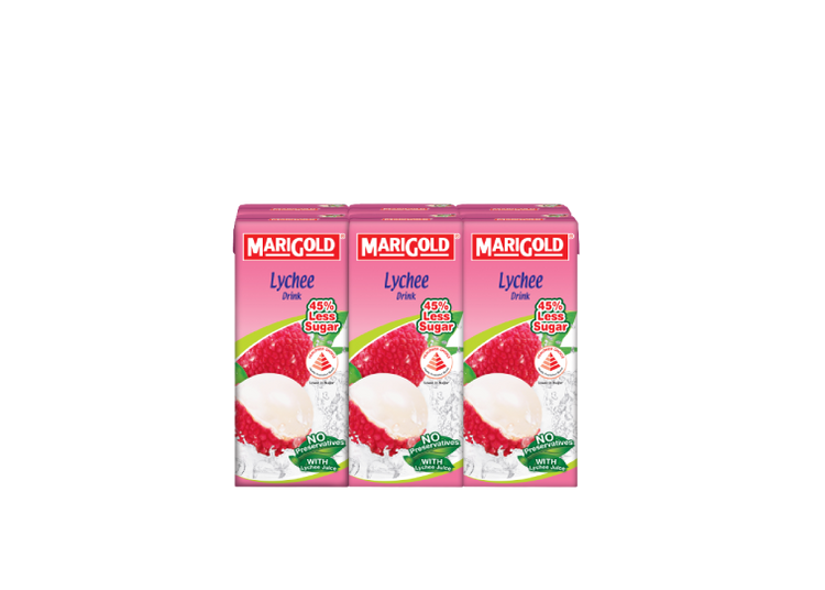 MARIGOLD Less Sugar Lychee 6x250ml