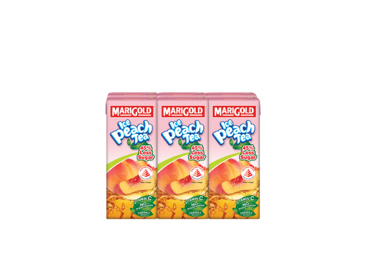 MARIGOLD Less Sugar Ice Peach Tea 6x250ml