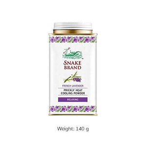 Snake Brand Prickly Heat Cooling Powder Lavender 150gm