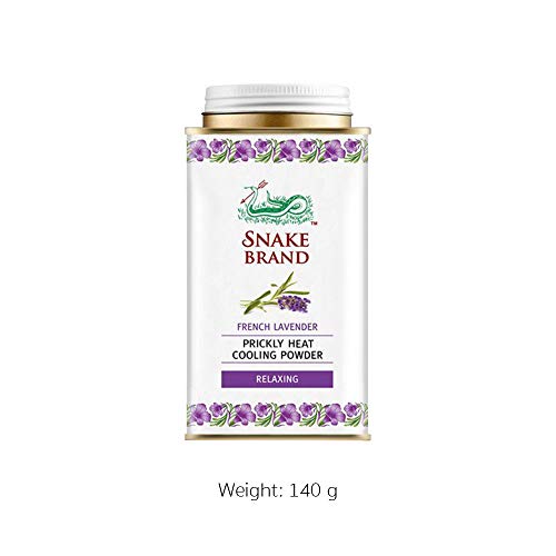 Snake Brand Prickly Heat Cooling Powder Lavender 150gm