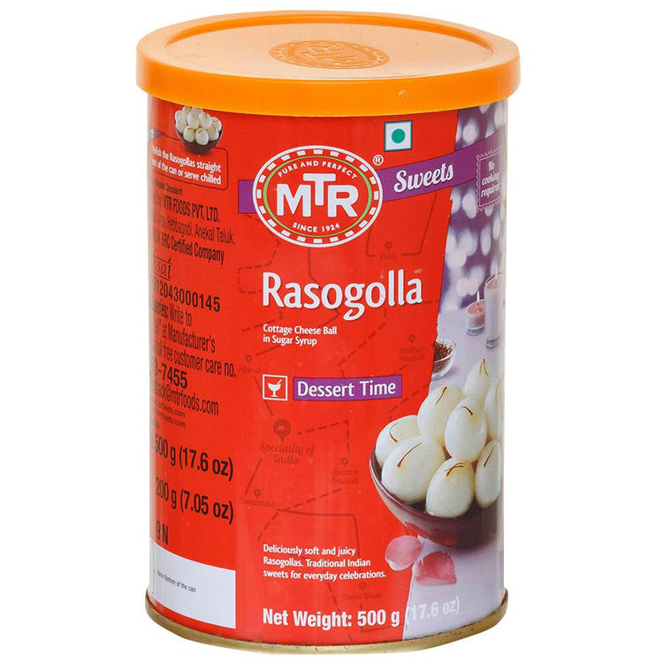 MTR Rasogolla 500gm
