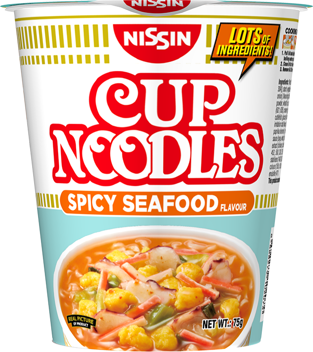 NISSIN CUP NOODLES Spicy Seafood 75gm
