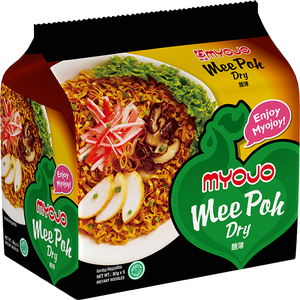 MYOJO NOODLES MeePoh Dry 5x80gm
