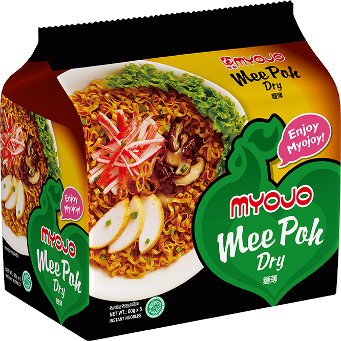 MYOJO NOODLES MeePoh Dry 5x80gm