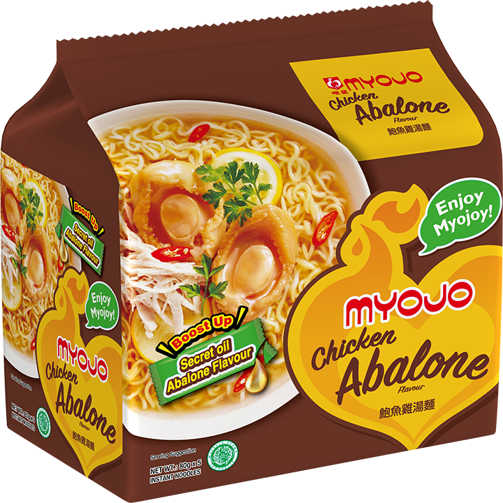MYOJO NOODLES Chicken Abalone 5x80gm