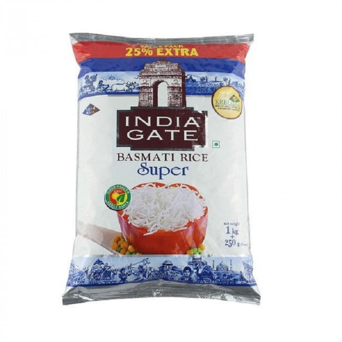 India Gate Super Basmati Rice 1.250kg