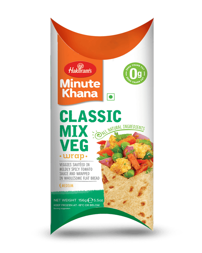 HALDIRAM Warp Mix Veg 156gm