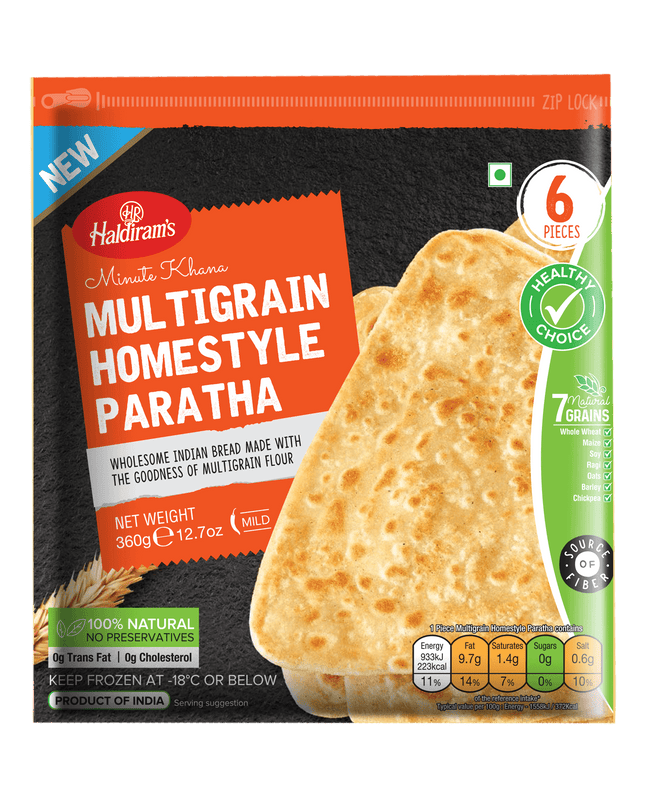 HALDIRAM Multigrain Homestyle Paratha 360gm 6pcs
