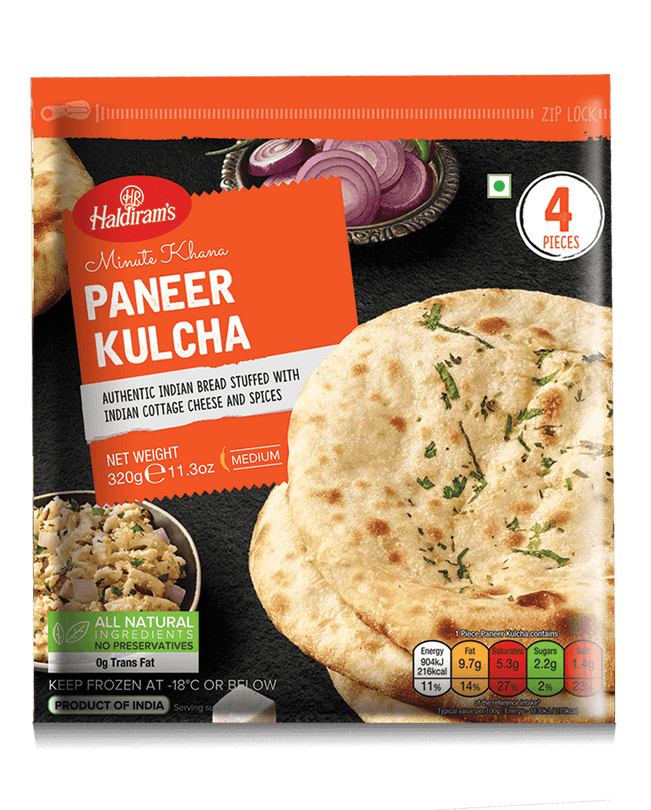HALDIRAM Paneer Kulcha 320gm 4pcs