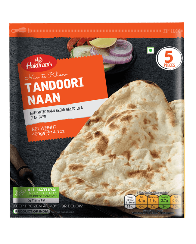 HALDIRAM Tandoori Naan 400gm 5pcs